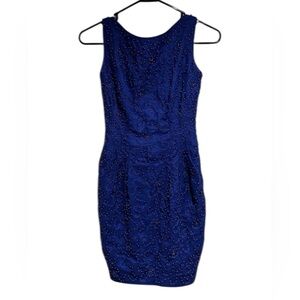 Carmen Marc Valvo vintage 80s pearl dress